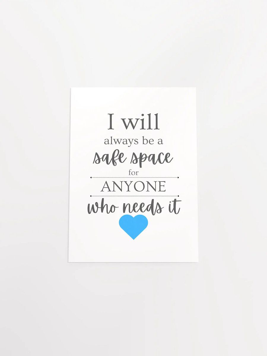 "Safe Space" Matte Poster product image (25)