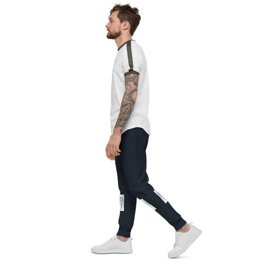 Winged Rose Unisex Fleece Joggers product image (4)