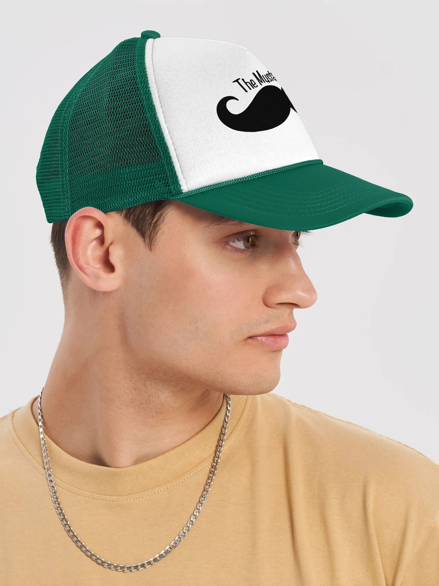 Mustache Crawl Foam Trucker Hat product image (18)
