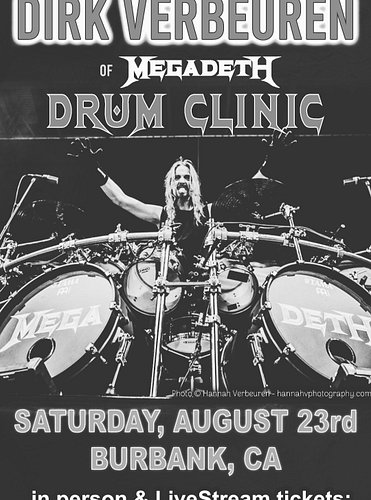Amarin Productions proudly presents Dirk Verbeuren of Megadeth in an exclusive 𝗗𝗿𝘂𝗺 𝗖𝗹𝗶𝗻𝗶𝗰 – a Worldwide Digital Experience p...
