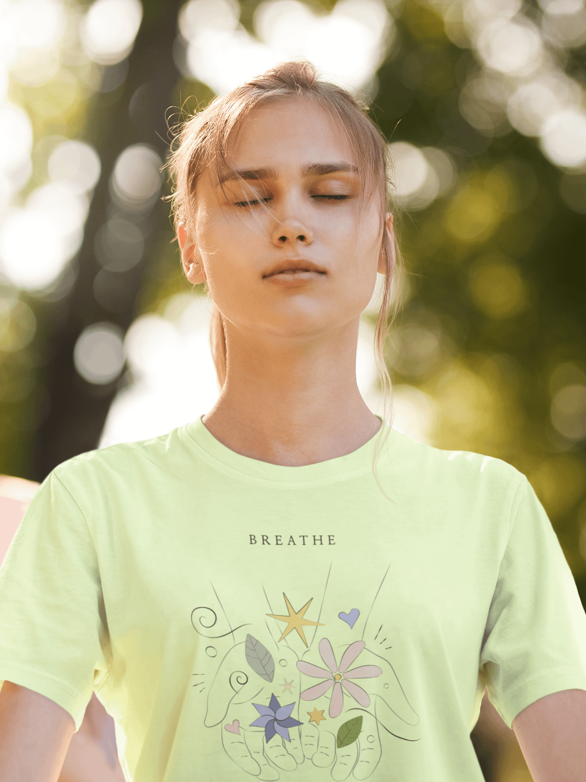 Breathe Yoga/ Meditation Women's Tee product image (7)