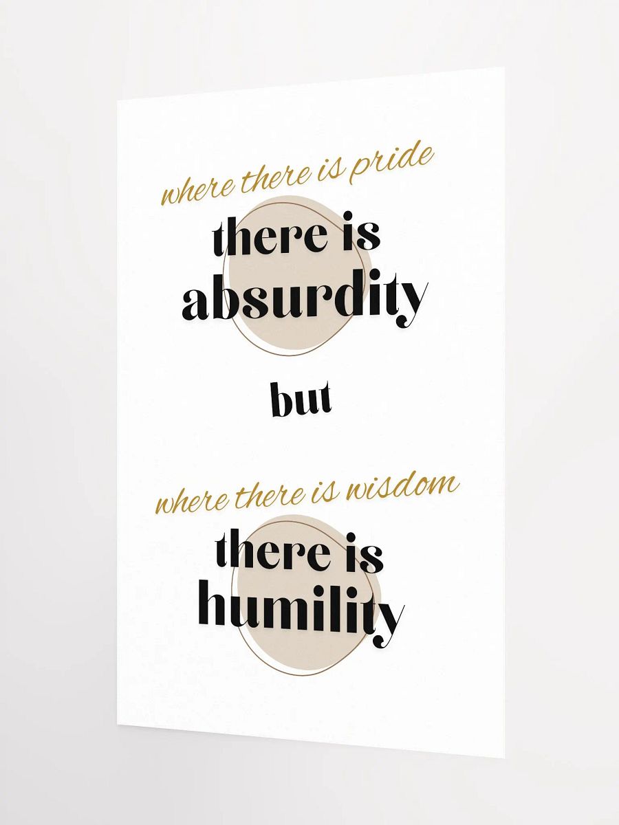 Wisdom & Humility Poster product image (3)