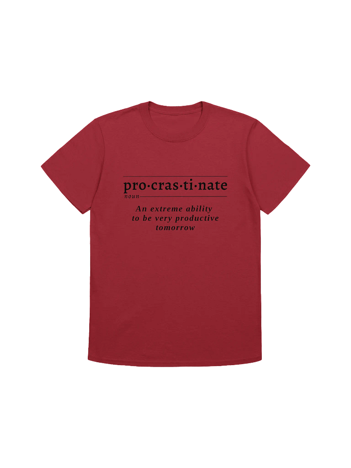Procrastinate Def Unisex Tee v1 product image (1)