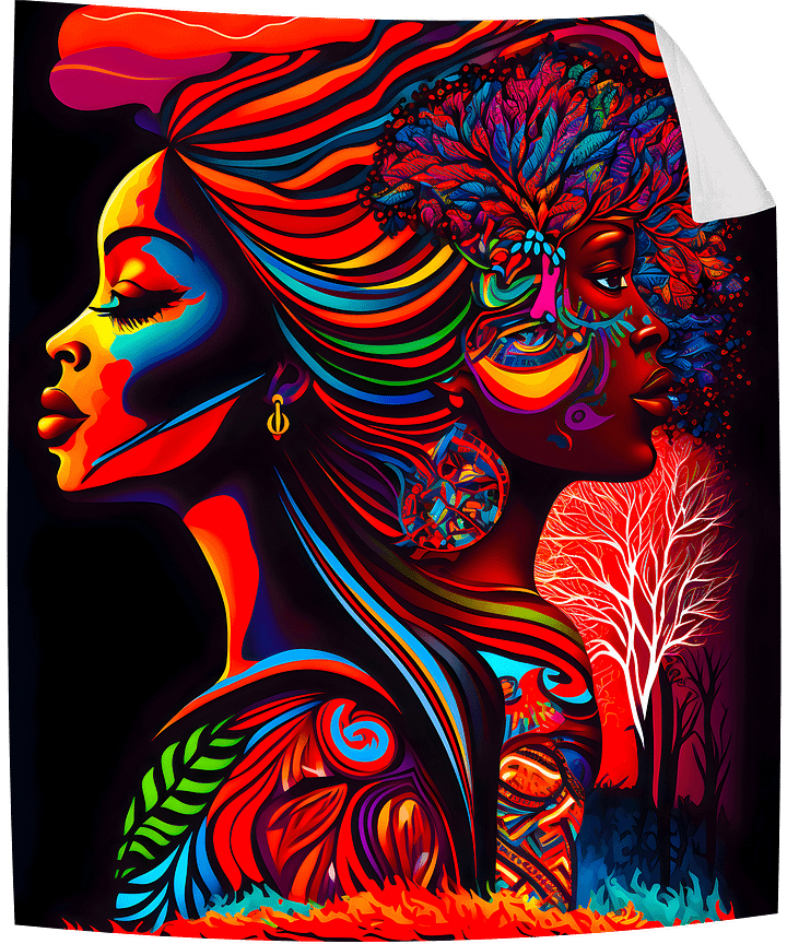 African Art Design Art of Africa Throw Blanket product image (1)