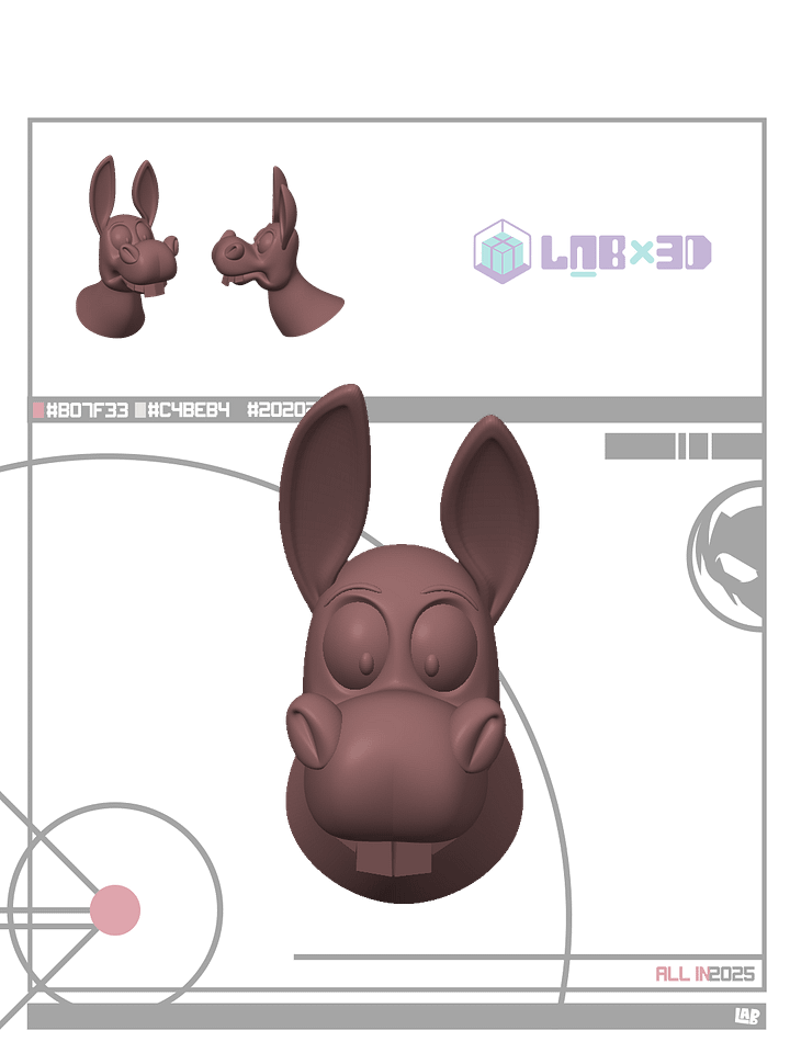 Emote Burro 3D Colecionável product image (1)