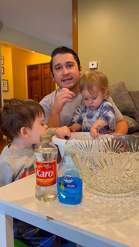 Homemade Bubble Time. #familytime