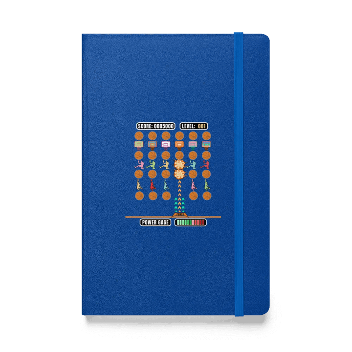 Space Gamer Basketball Hoops & Heroes Hardcover Notebook product image (1)