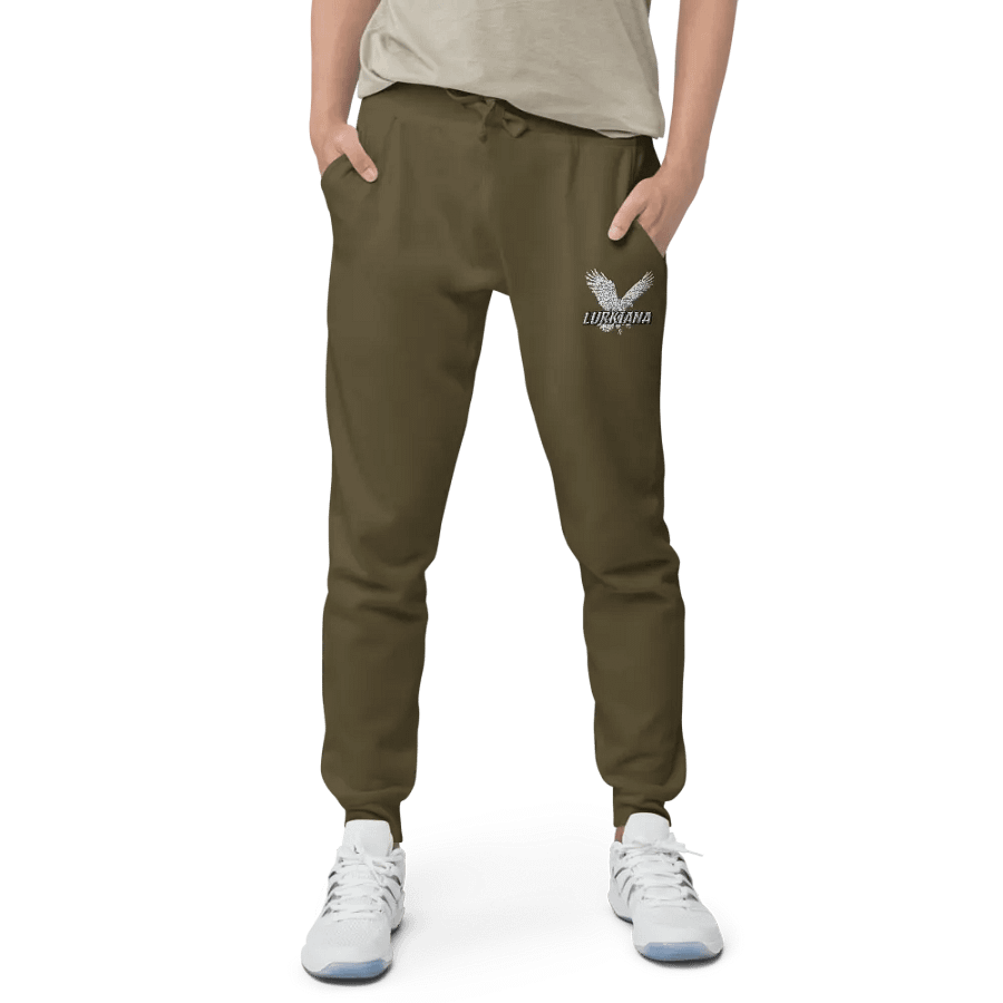 Green Fleece Unisex Joggers product image (6)