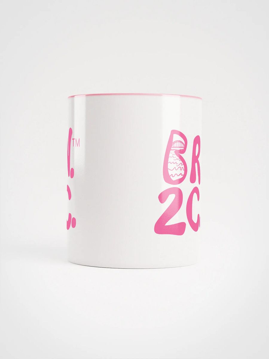 Light Pink Logo | BRN.2C.C.™ | Ceramic Mug | Coastal Coffee Vibes in 11oz & 15oz product image (5)