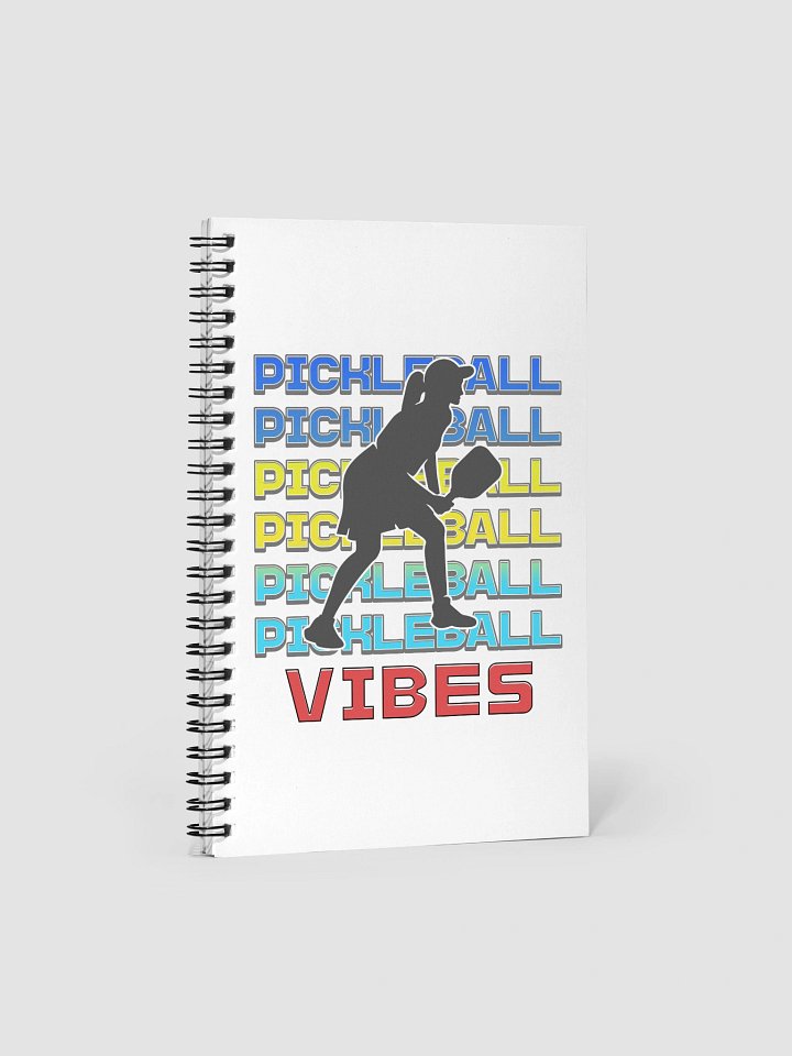 Pickleball Vibes Line Female Spiral Notebook product image (2)