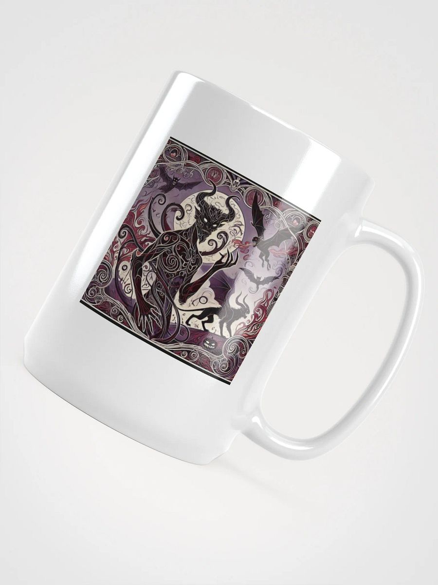 Art Nouveau Demon Halloween Coffee Mug - Gothic Elegance in Every Sip product image (4)