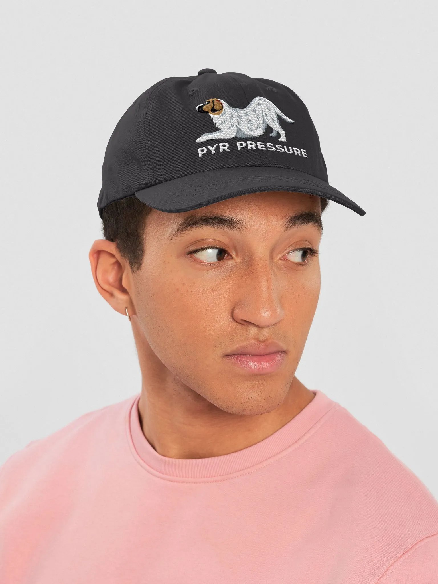 Pyr Pressure Classic Dad Hat(Embroidered) of a Great Pyrenees(2) product image (11)