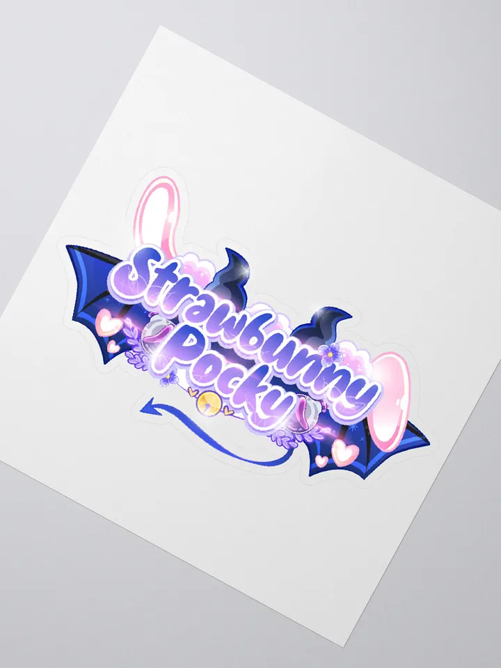 Strawbunny Pocky Kiss cut Sticker product image (4)