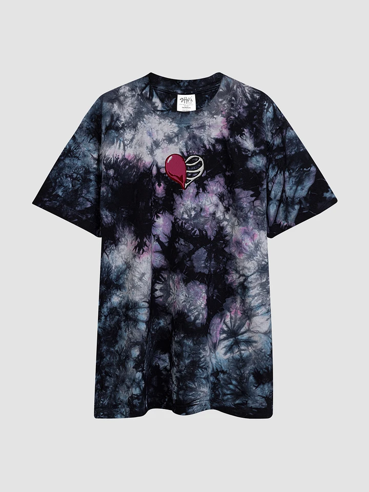 Heart Embroidered Oversized Tie-Dye T-Shirt product image (5)