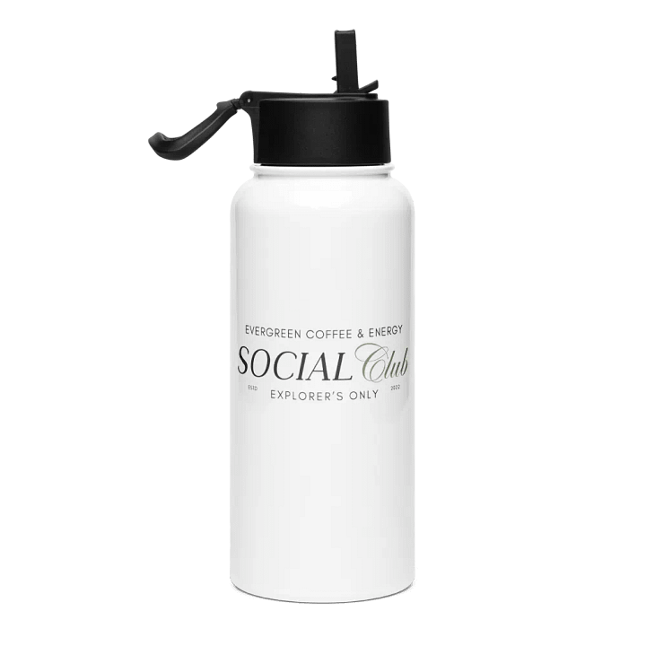 Sip Society | Social Club Stainless Steel Water Bottle with Straw product image (1)