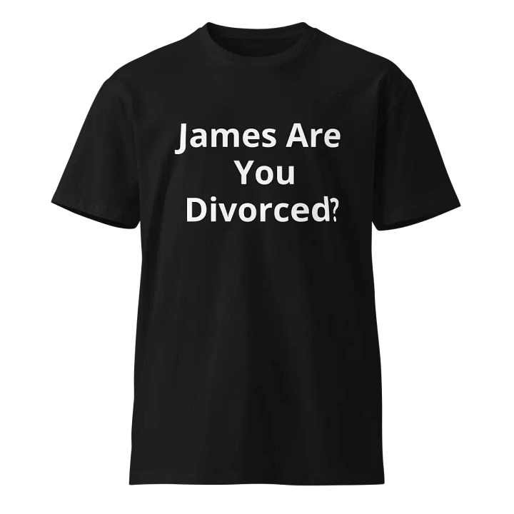 Pris-James Are You Divorced? AS Colour Unisex Premium T-Shirt product image (1)