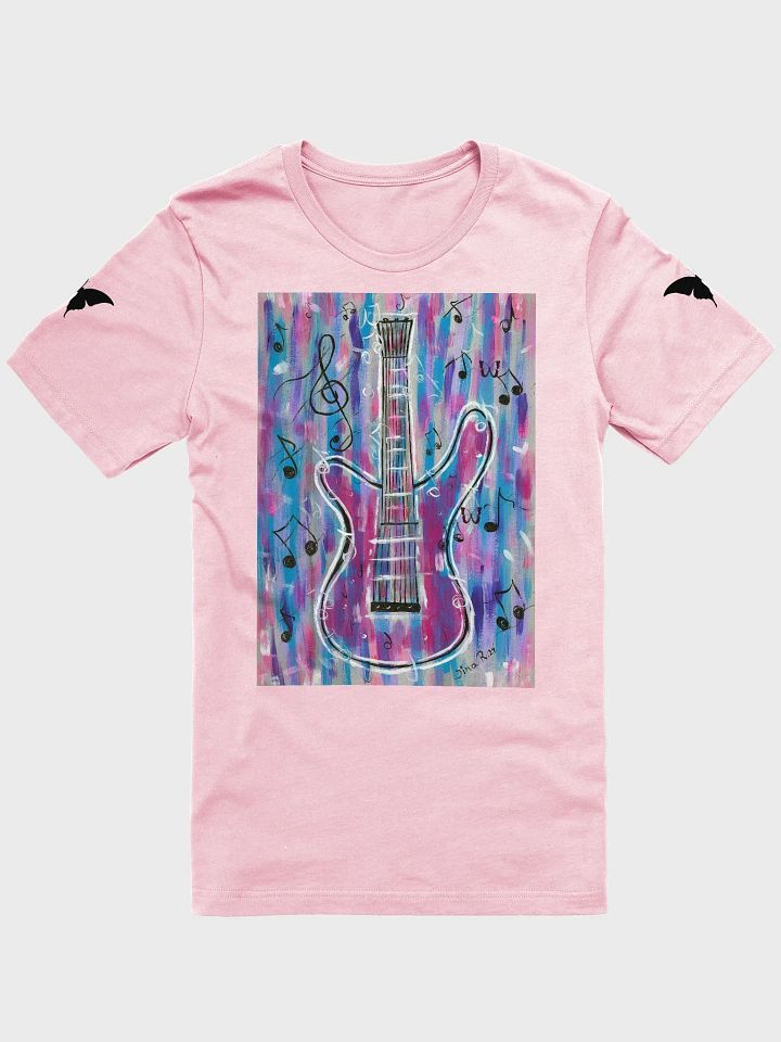 My guitar (art by Dina R.) with butterflies T- Shirt product image (1)