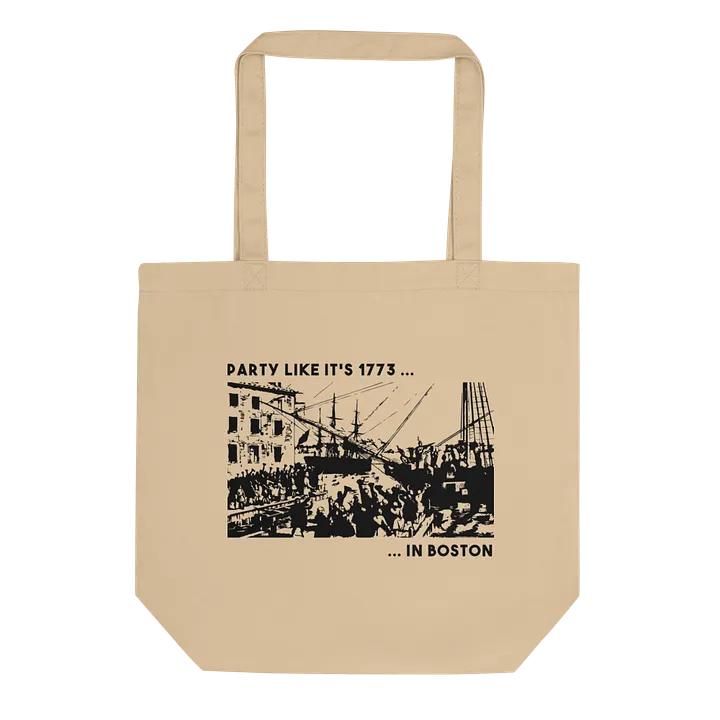 Party Like It's 1773Canvas Tote - Oyster product image (1)