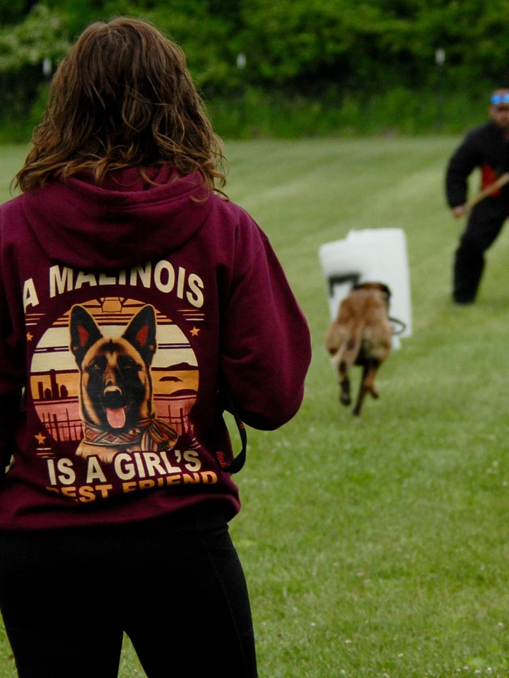A Malinois is a Girl's Best Friend - Premium Adult Unisex Hoodie product image (7)
