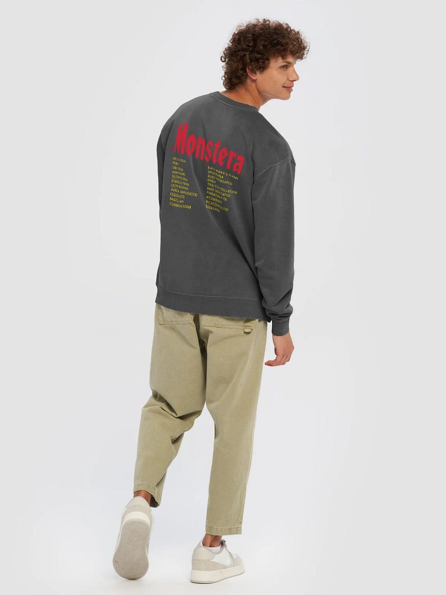 ⚡️ MONSTERA WORLD TOUR ⚡️ unisex midweight pigment dyed sweatshirt product image (4)