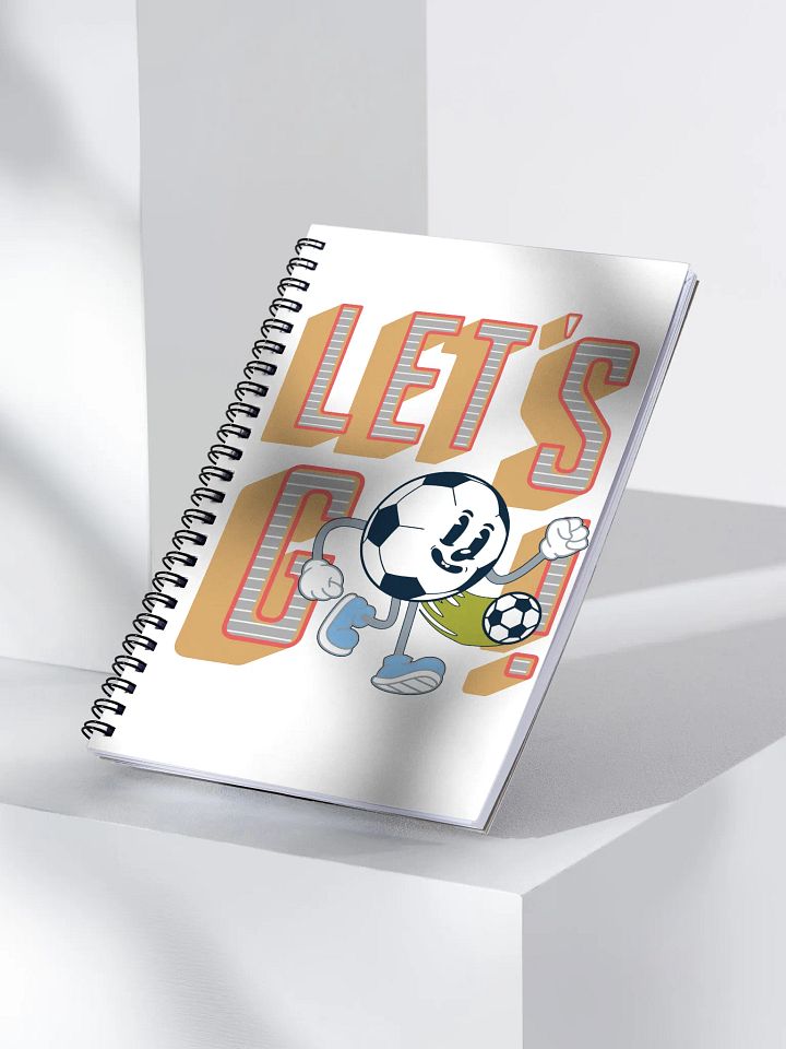Lets Go Mascot Soccer Ball Character Spiral Notebook product image (2)