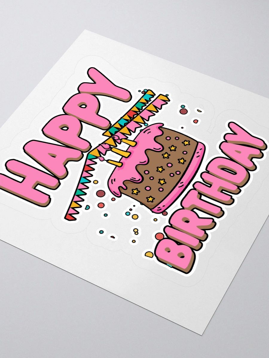 Happy Birthday (Chocolate Cake) Sticker product image (3)