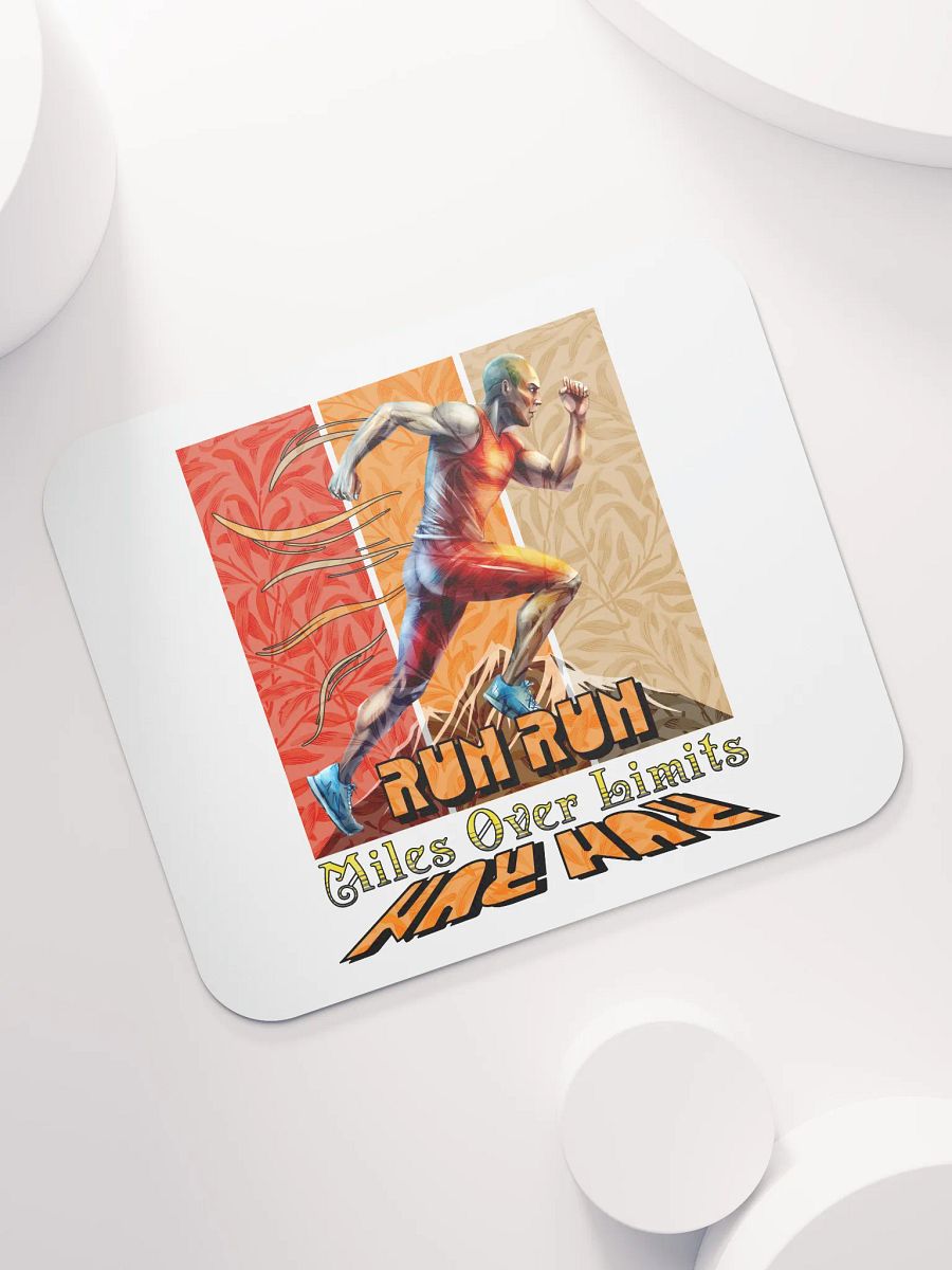 Run Run Miles Over Limits Male Running Energetic Mouse Pad product image (5)