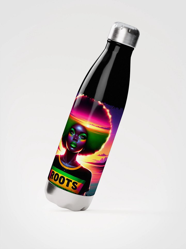 Neon Afro ROOTS Stainless Steel Water Bottle product image (4)