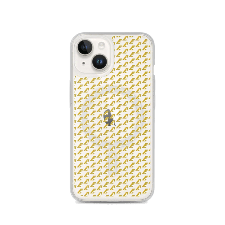 MagSafe® Clear Case for iPhone® - Two-Tone Gold Tailfin Design product image (2)