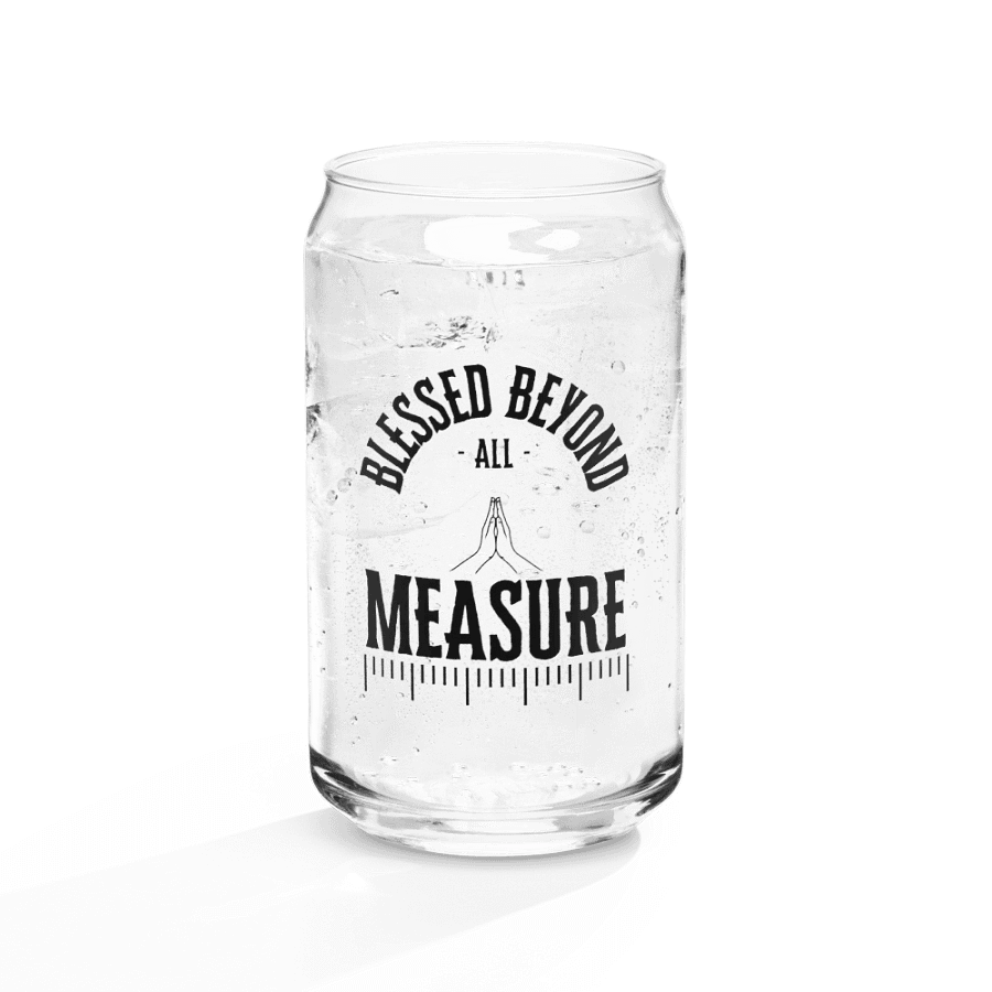 Blessed Beyond All Measure Glass Cup product image (9)