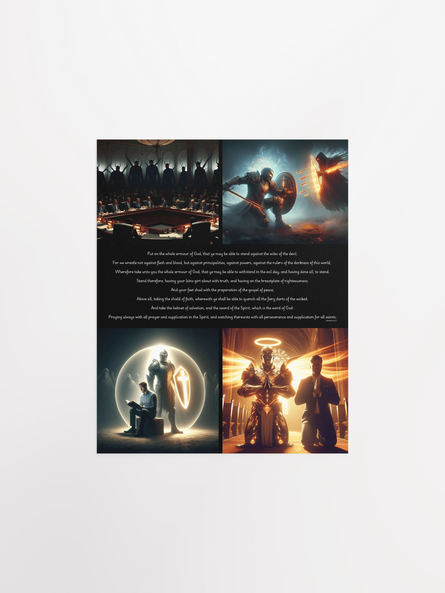 Armor of God Digital Art Poster | Ephesians 6 product image (1)