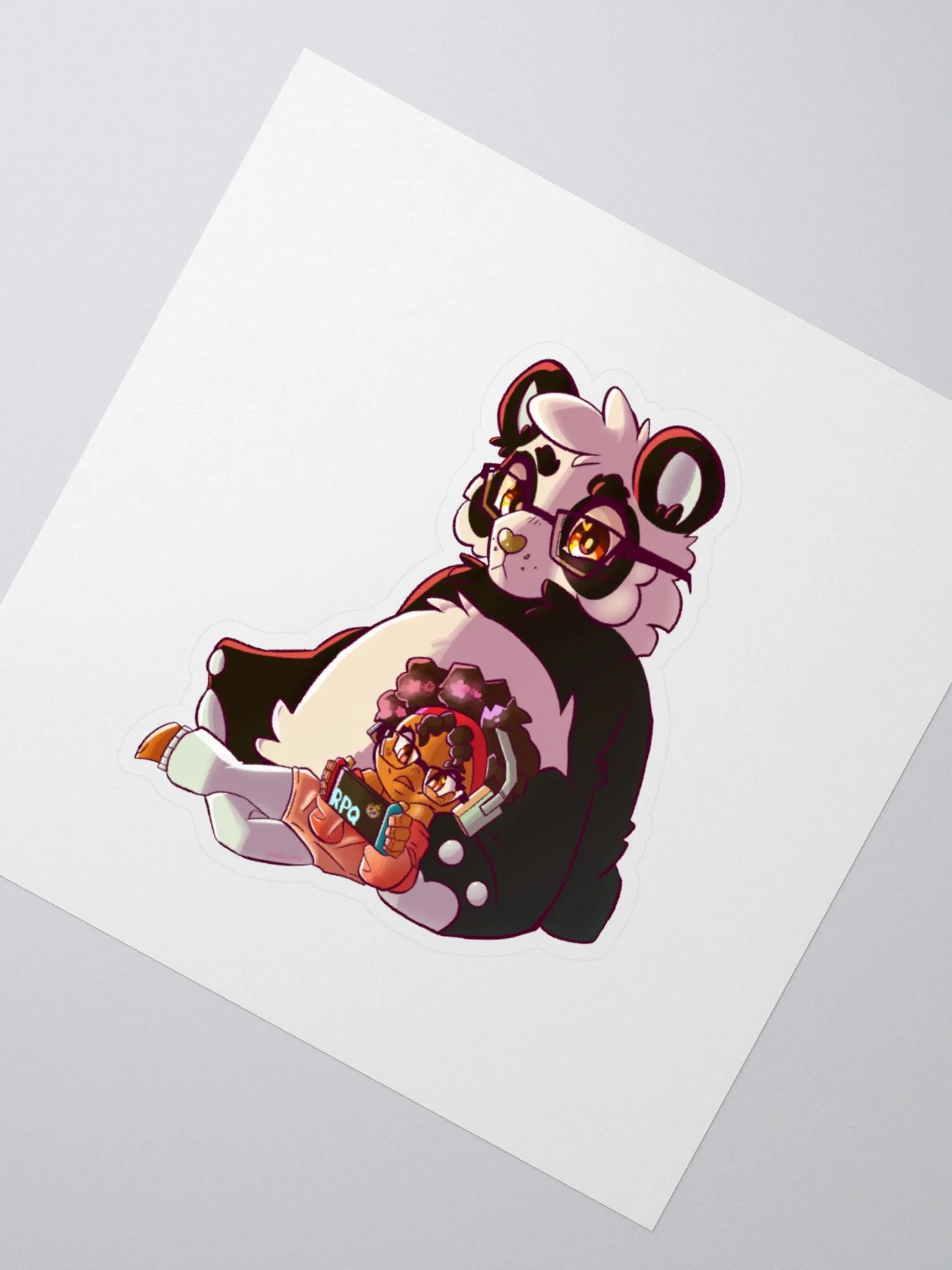 Chilling RPQ style Kiss cut sticker product image (2)