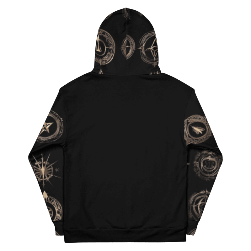 Black & Gold Symbology Hoodie product image (12)