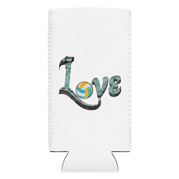 Love Volleyball Coozie Can Cooler product image (2)