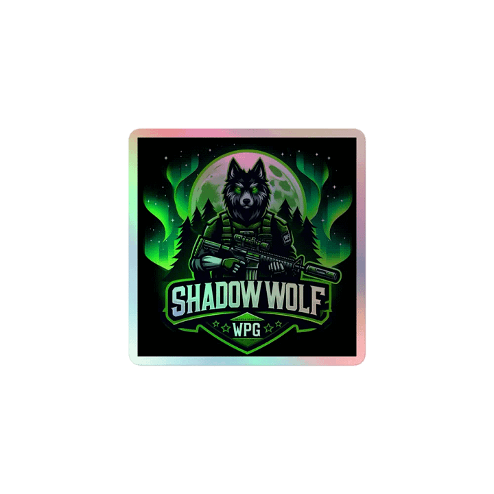 Shadow Wolf Holographic Sticker Sheet product image (1)