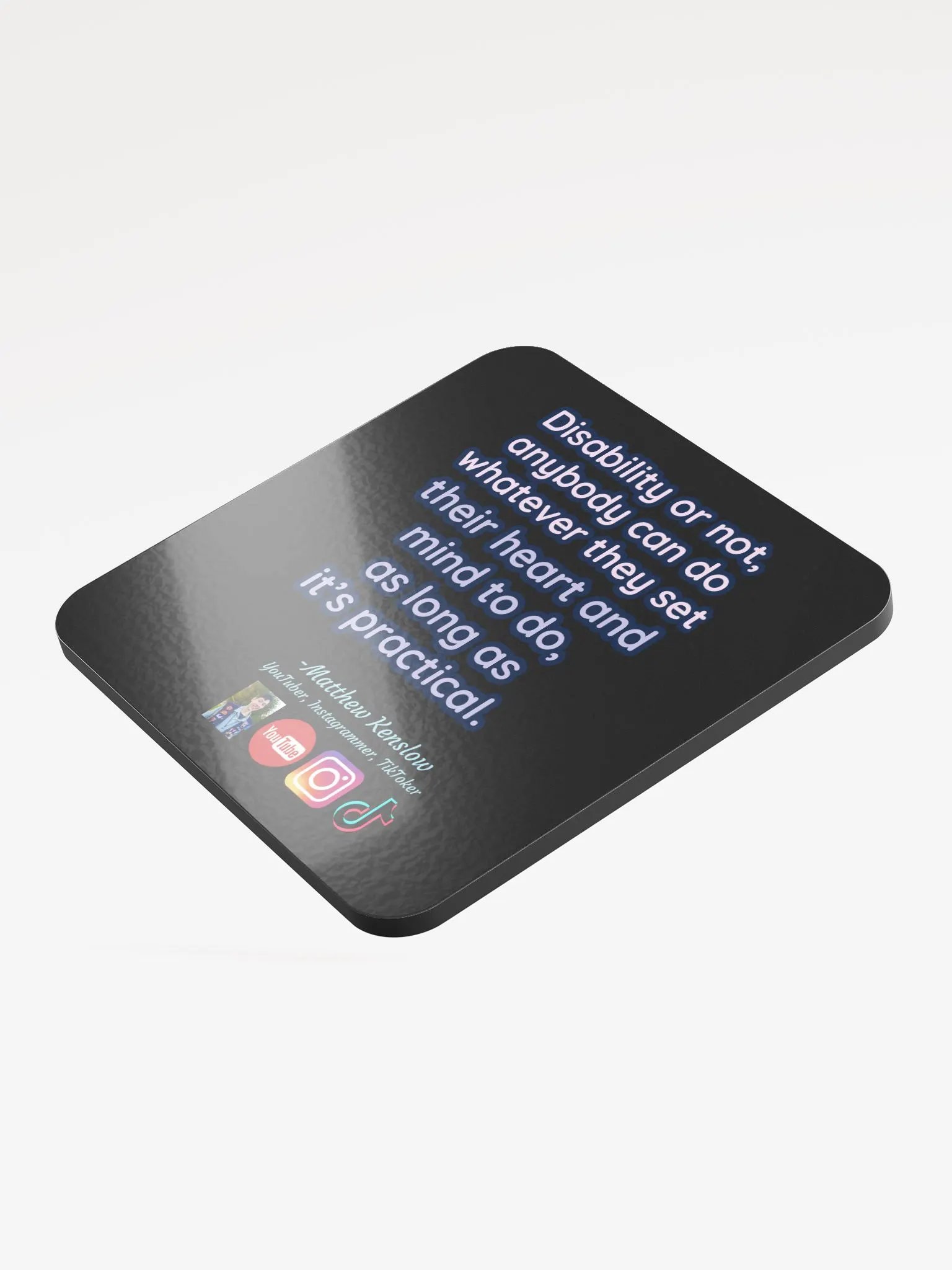 Glossed Cork Coaster [Quote 2] product image (4)