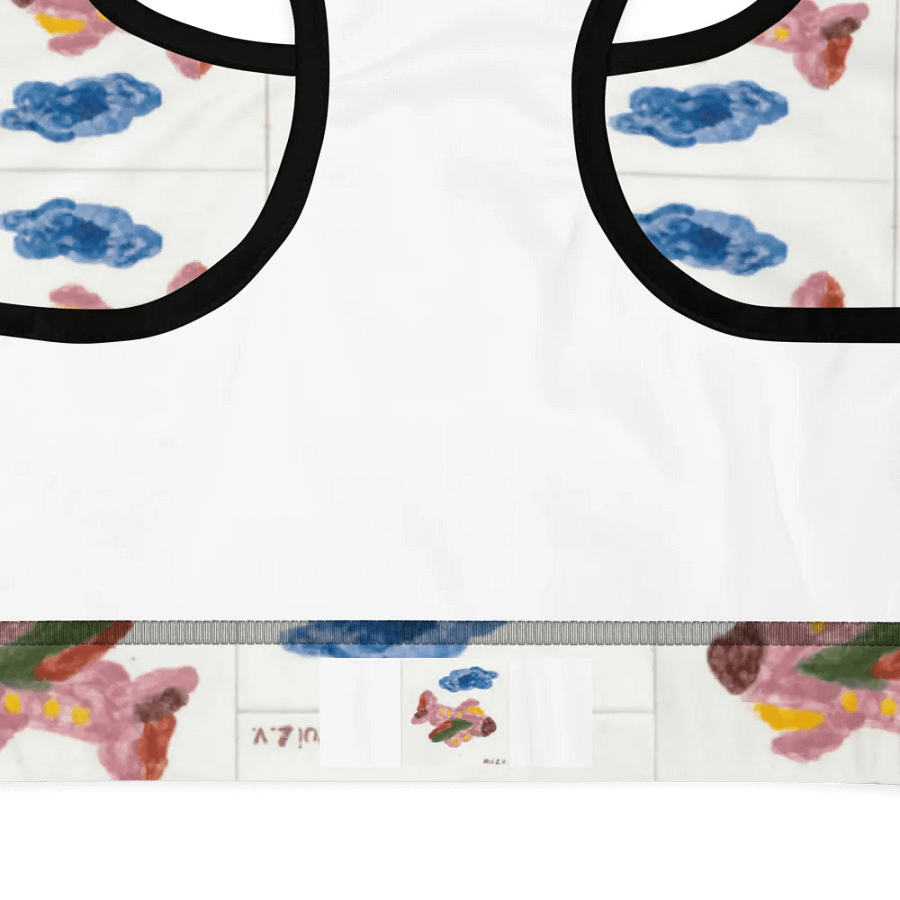 Kid Airplane (All-Over Print Padded Sports Bra) product image (8)