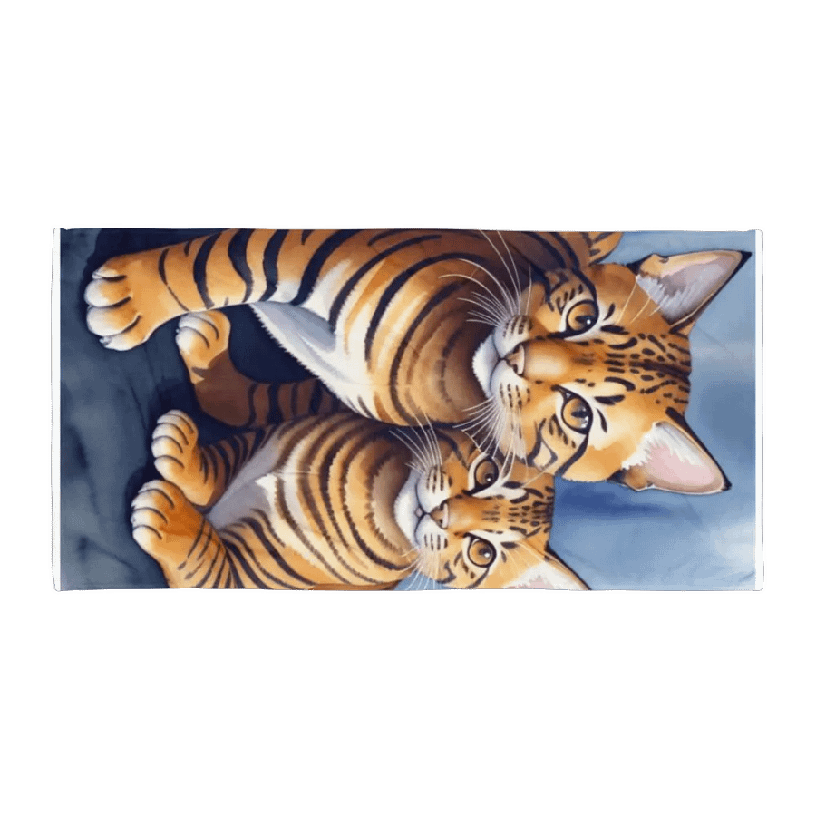 Bengal Cat Love Sublimated Towel product image (1)