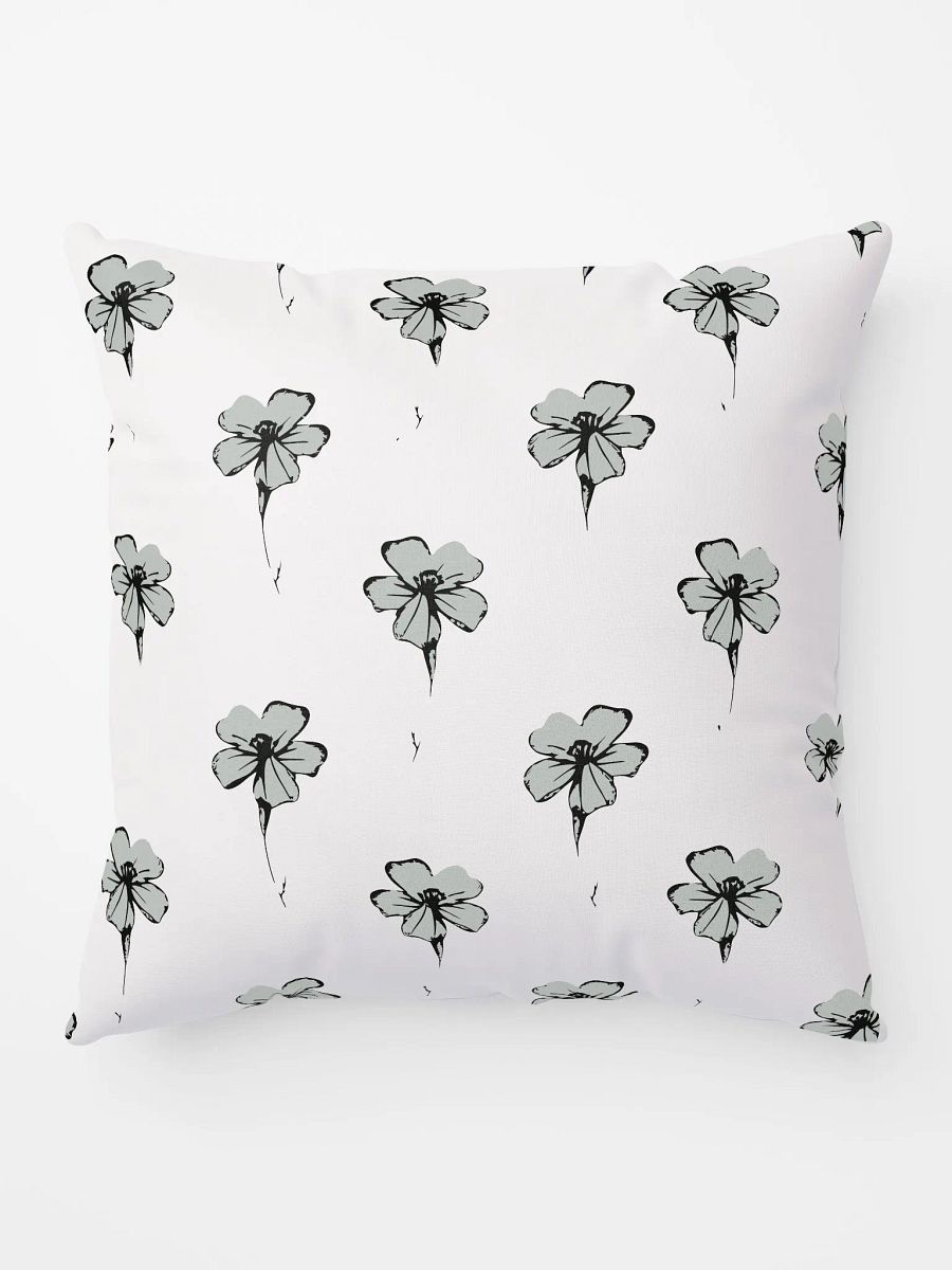 Monochrome Maze Floral Pillow product image (6)