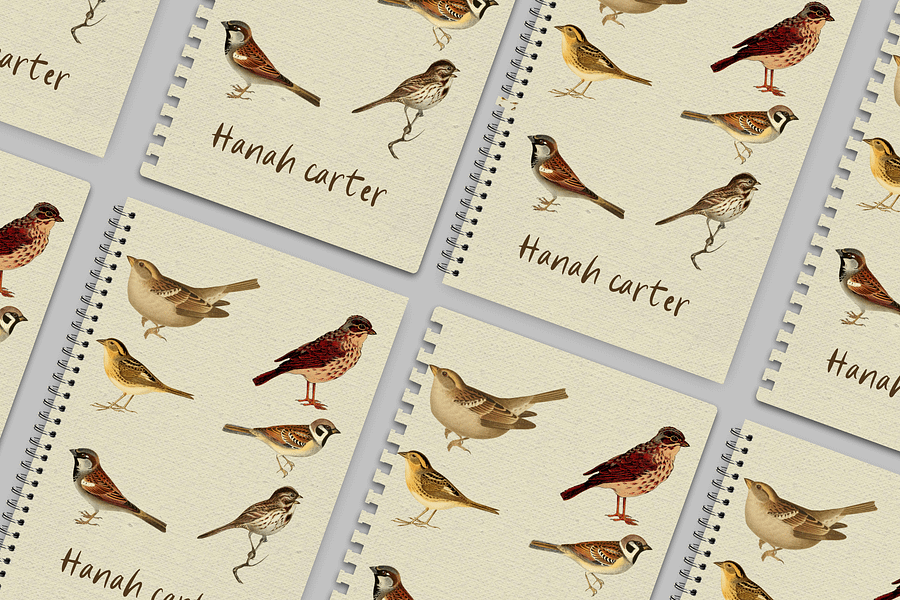 Sparrow: Notebook Cover Canva Template product image (6)