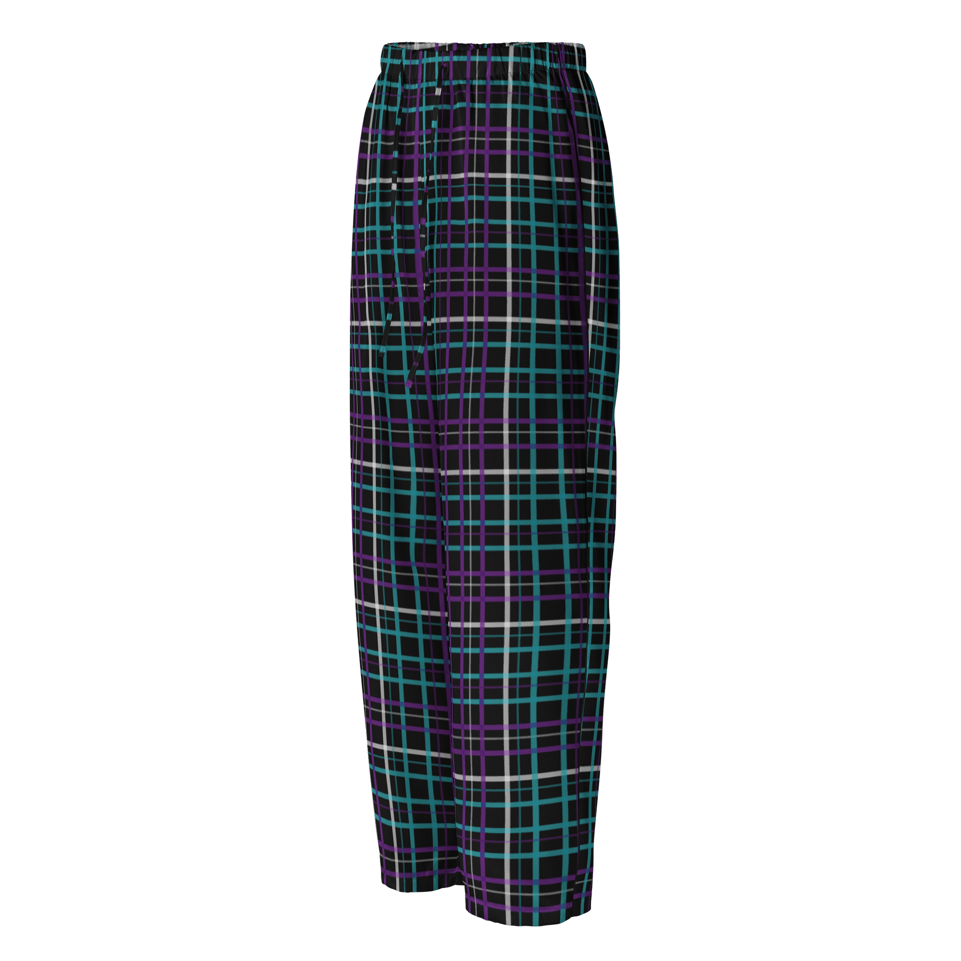 Black Plaid Pajama Pants product image (1)