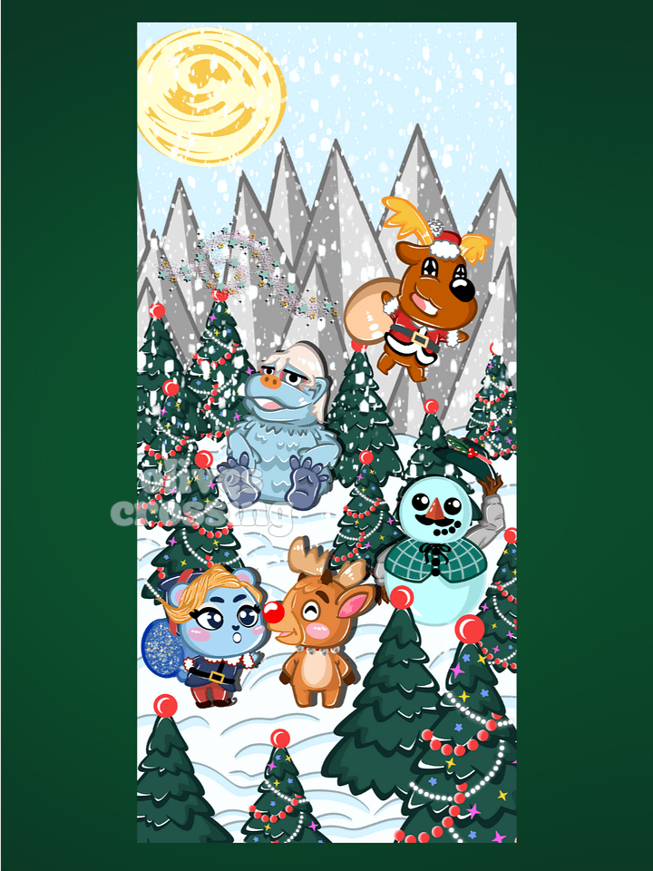 Holiday OlivesCrossing iPhone/Android Wallpaper 2024 product image (2)