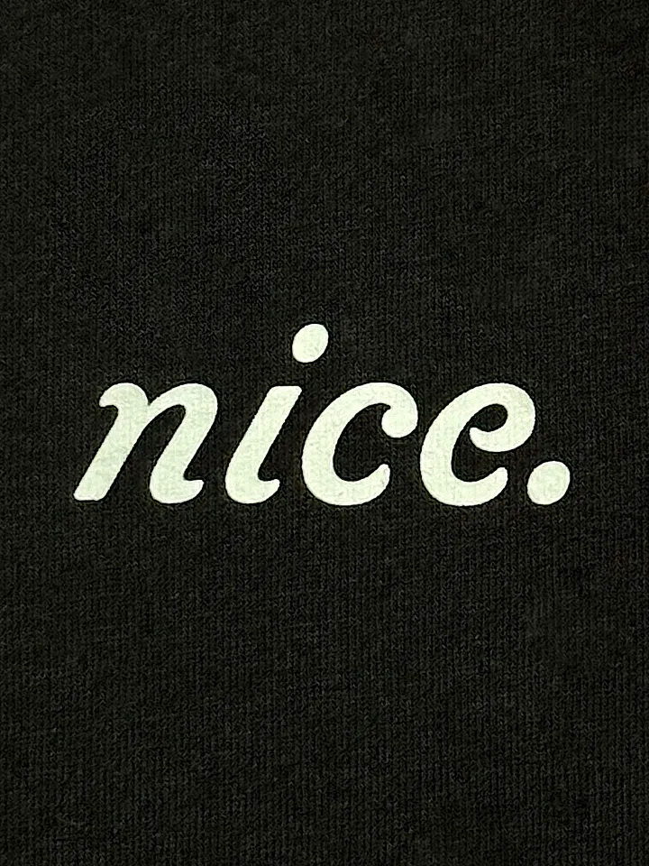 Nice. Classic Black Tee product image (2)