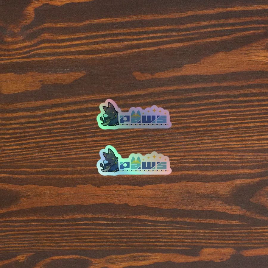 Paws Logo Holographic Sticker product image (3)