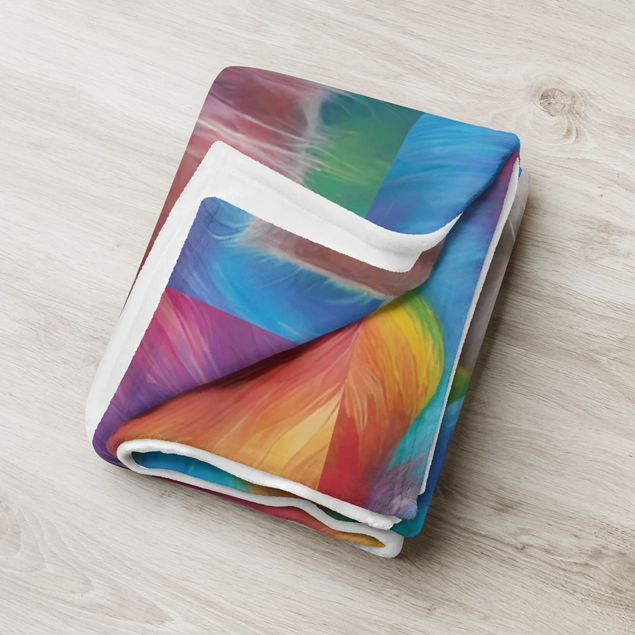 Rainbow Kitten Throw Blanket product image (18)