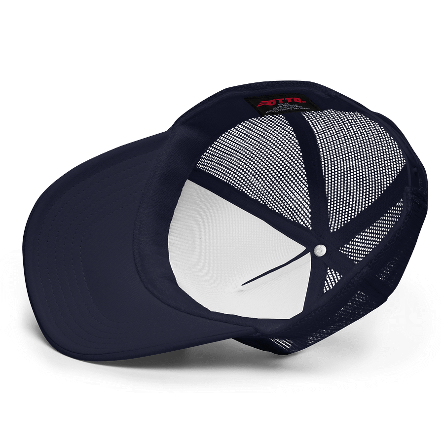 Lucky Pineapple Films Logo Embroidered Navy Blue Trucker Hat product image (4)