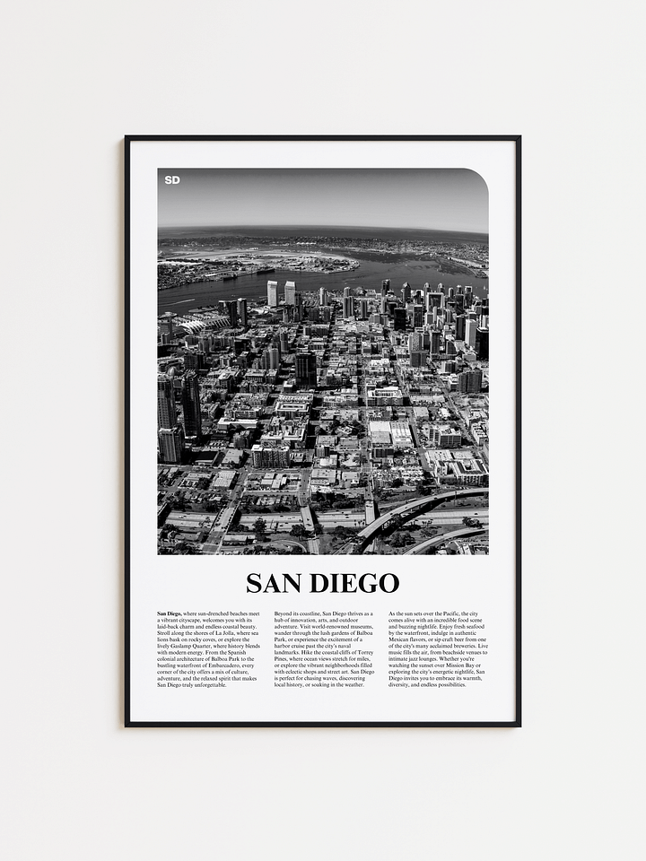 San Diego 01 Newspaper Poster product image (1)