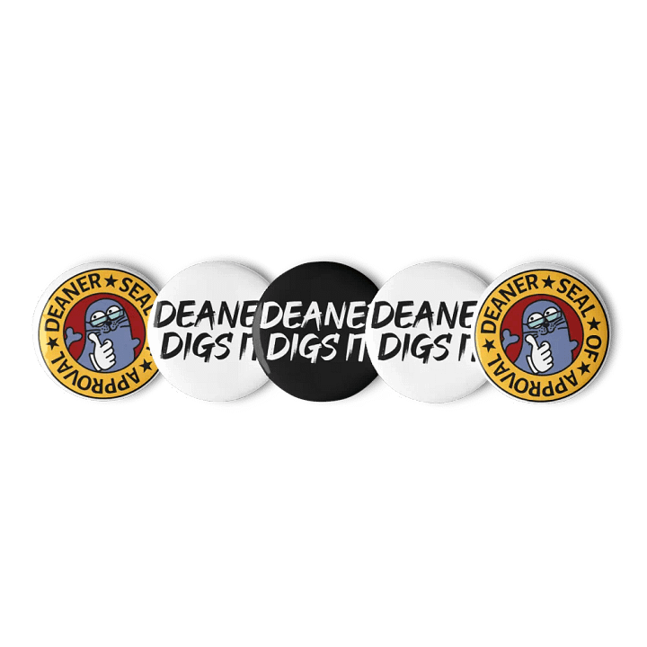 Deaner Seal of Approval Pin Buttons Set product image (1)