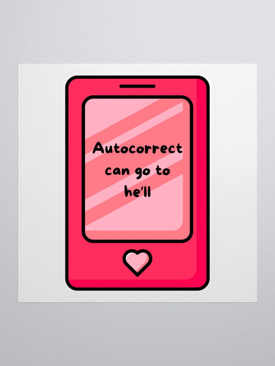 Autocorrect Sticker product image (1)