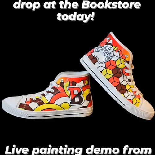 Bring em out! Our Brown University Custom Sneakers drop today (10/14) in the Brown Bookstore! We'll be doing a live painting ...
